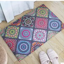 Богемный геометрический Коврик с рисунком напольный коврик ковер Нескользящие поглощения воды пол коврики indoor