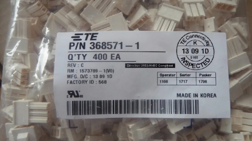 368571-1-TE-Connectors-housings-connectors-terminals-100-new-and ...