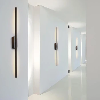 

Modern Design LED Aluminum Rust Mirror Front Light Living Room Bedroom Aisle Wall Lamp Baton Wall Light Wall Metal Decoration
