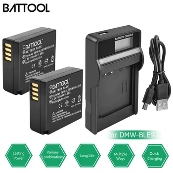 

2XDMW-BLG10 BLG10 DMW-BLE9 BLE9 Replacement Battery+LCD Battery Charger for Panasonic Lumix DMC GF6 GX7 GF3 GF5 ZS100 ZS60 LX100