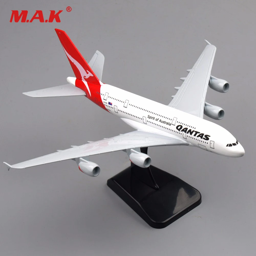 

1/400 scale alloy diecast airplanes model toys 20CM A380 spirit of Australia Qantas aircraft model kids gifts collection