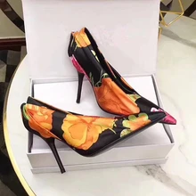 

Hanbaidi New Luxury Satin Fold Leather High Heel Shoes Women Pointed Toe Shallow Mouth Pumps Lady Wedding Shoes Celebrity Shoes