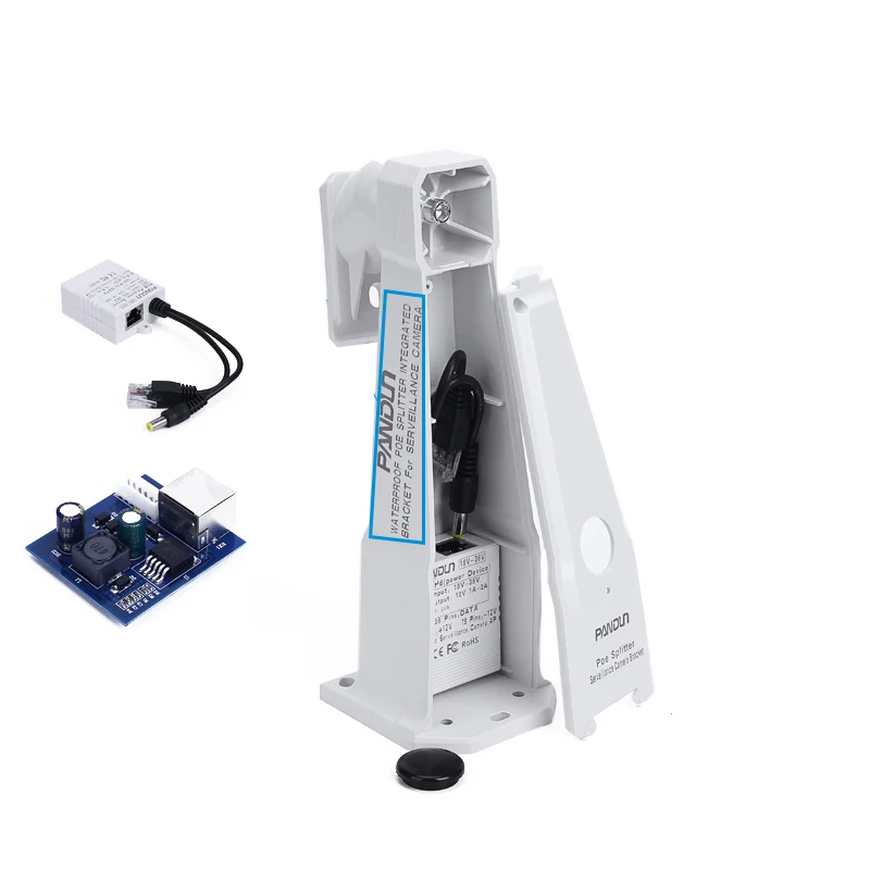 

CCTV Monitor camera POE Splitter power supply and bracket monitoring camera stand waterproof box type standard48V outdoor camera