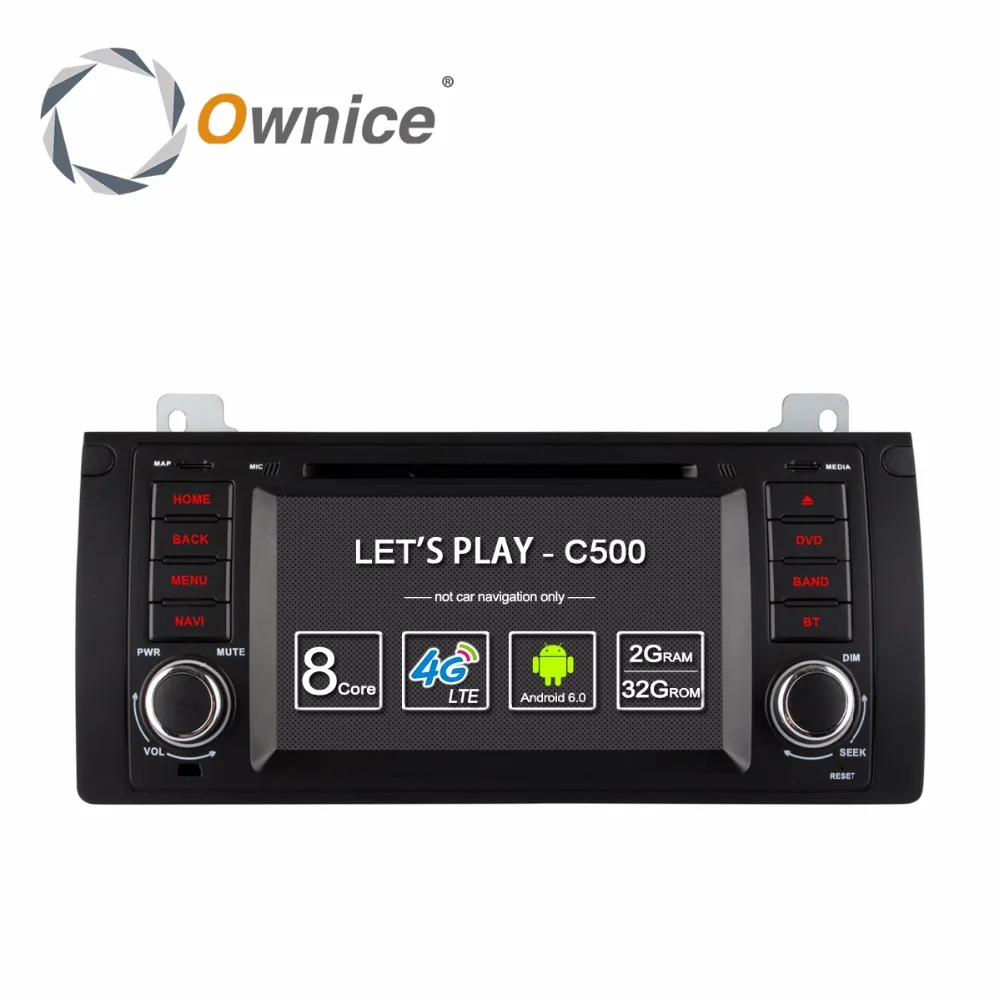 Ownice C500 Android 6.0 4 ядра 7 &quotdvd плеер автомобиля для BMW E39 X5 M5 E38 E53 Радио GPS навигации wi Fi г