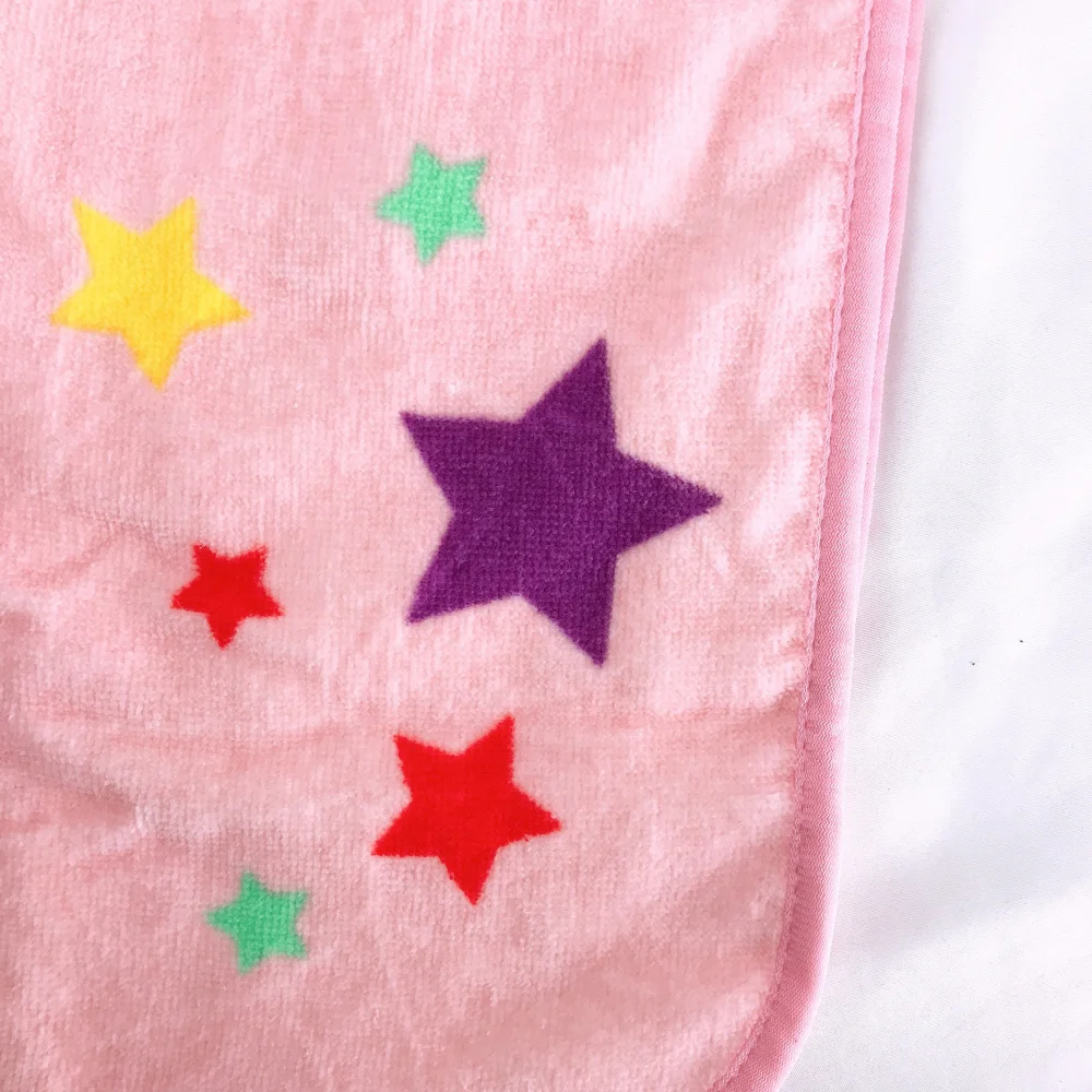 Пляжные банные полотенца с капюшоном для детей 2-6 лет, милые розовые пончо с радугой, купальные полотенца, компактное покрытие, подарки