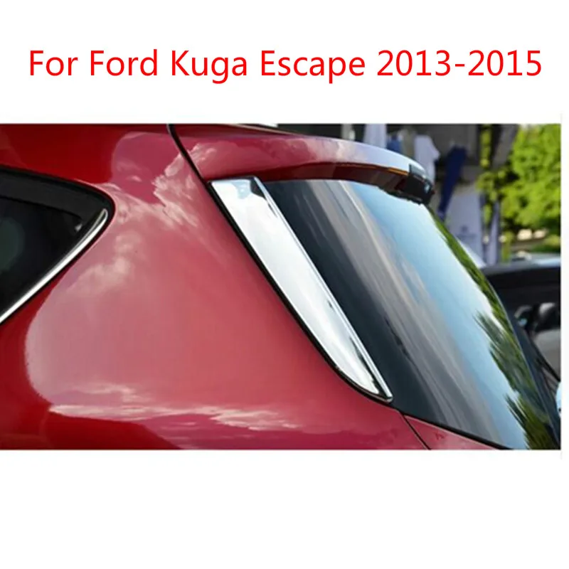 Rear Door Window Trim Sticker Spoiler Cover Exterior Chrome Decoration Products Accessory For Ford Kuga Escape 2013-2015 | Автомобили и