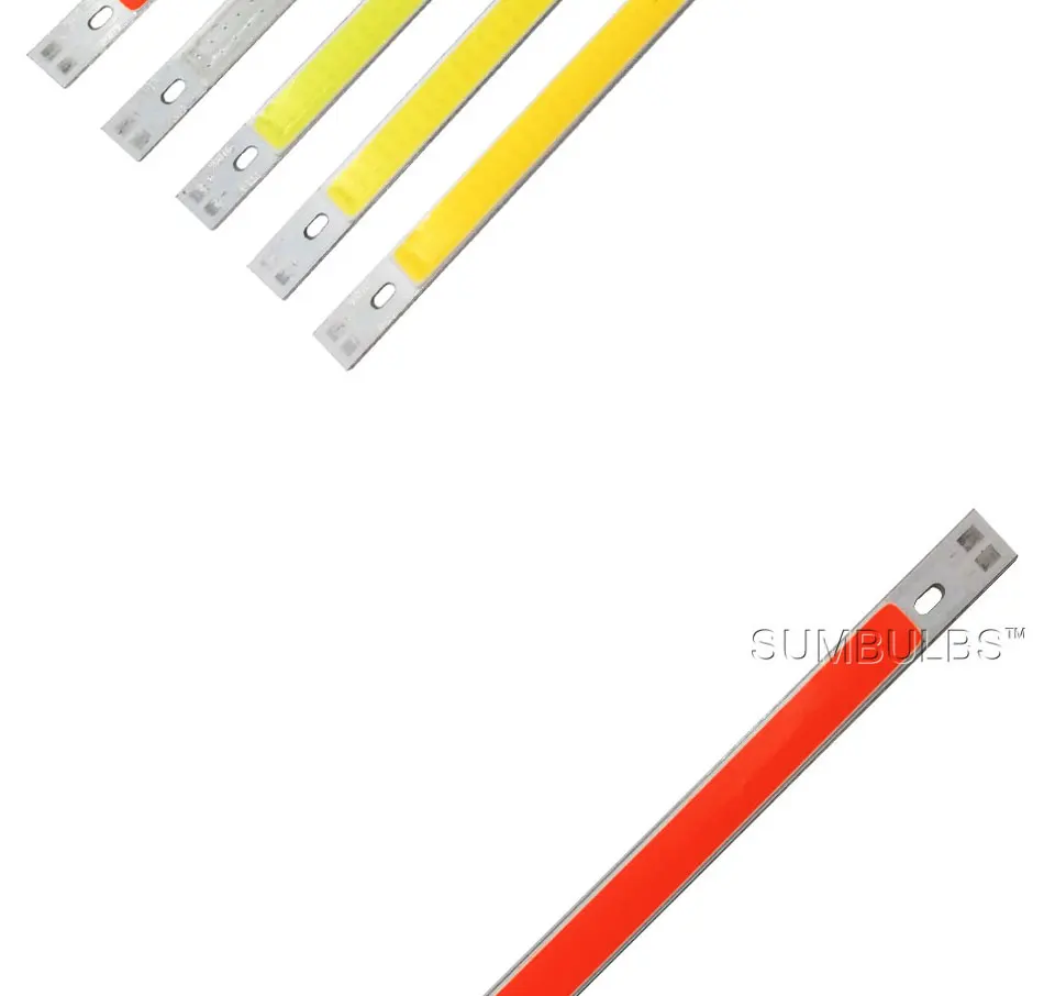 200x10MM 10W LED Light COB Strip Lamp DC 12-14V 1000LM Ultra Bright Red Blue Warm White Pure White 20CM LED Chip (5)