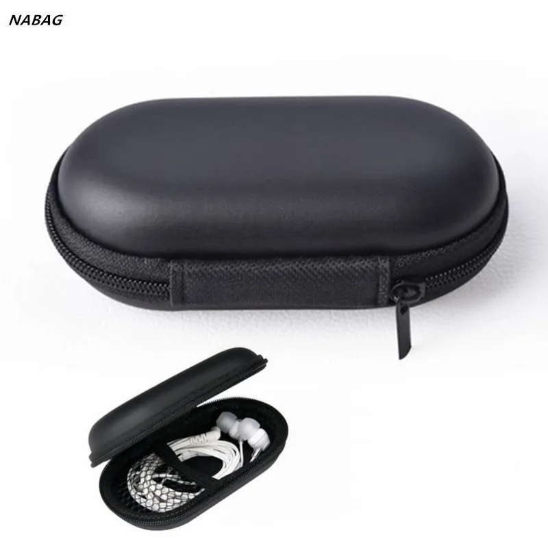 

NABAG 1PC Multifunction Protective Hard Travel Carrying Case Headphones Storage Bag For Bluetooth / Wired Headset Usb Cable MP3