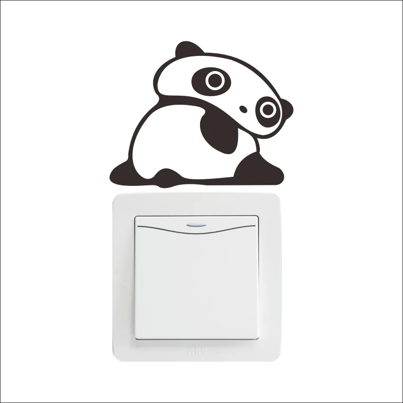 Dctal Gato Creativo Colgando En El Interruptor De La Luz Etiqueta