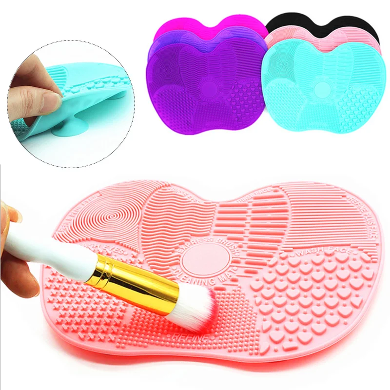 Silicone Brush Cleaner Mat Washing Tool For Cosmetic Make Up Washing