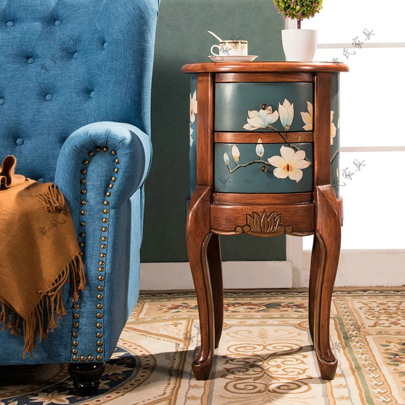Simple American lockers accept tea table pastoral painting edge a few corners Mediterranean sofa telephone small table Simple American lockers accept tea table pastoral painting edge a few corners Mediterranean sofa telephone small table