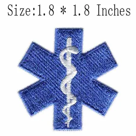 

Белая змея заплата вышивки 1,8 "в ширину/Star of Life/аварийно-спасательных/медицинские пластыри