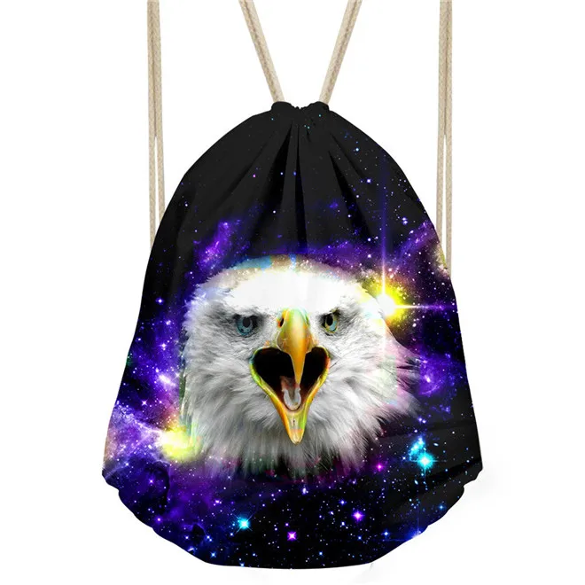Bald-eagles Cool Gym Drawstring Bags Travel Backpack Tote School Rucksack 