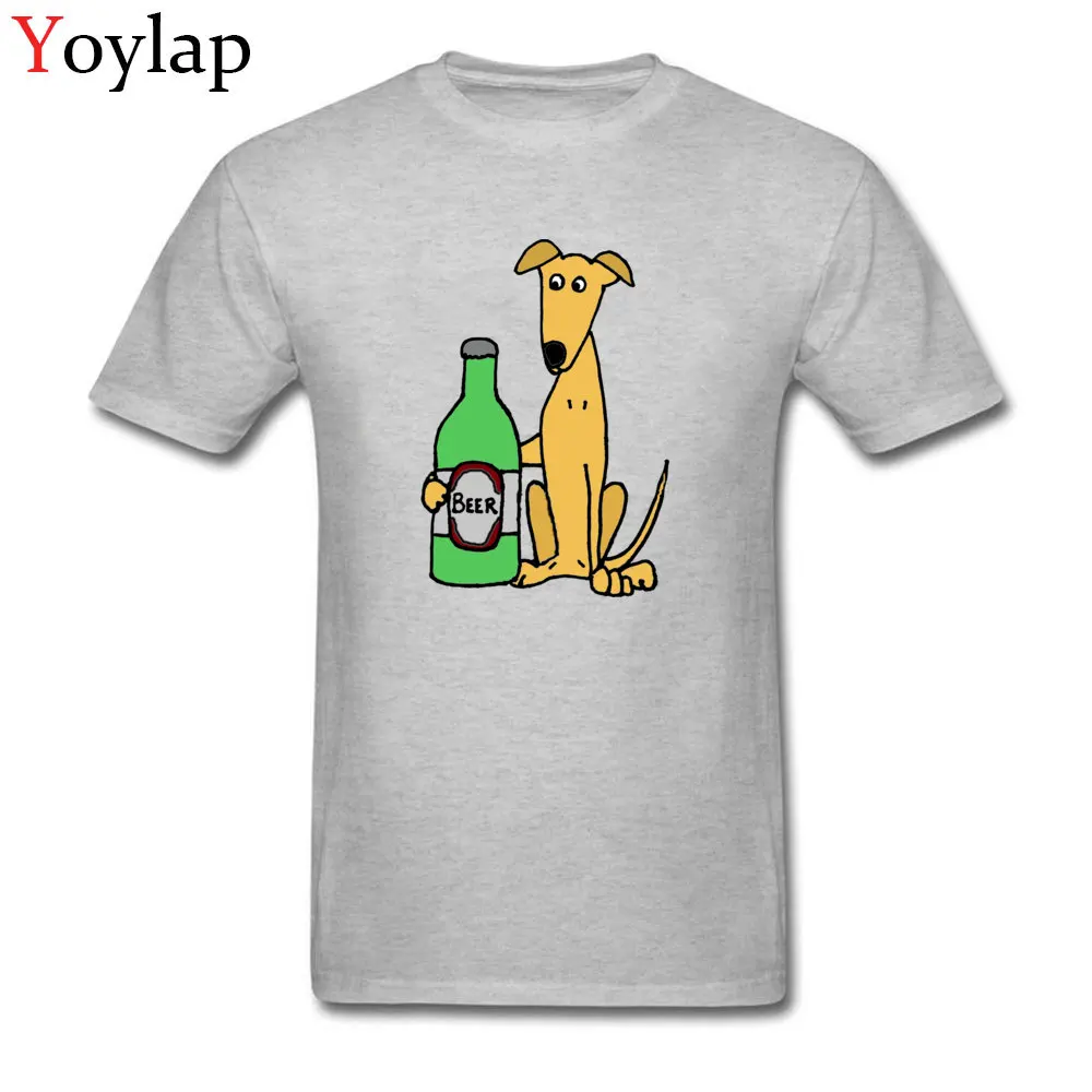 Greyhound Dog with Large Beer_grey