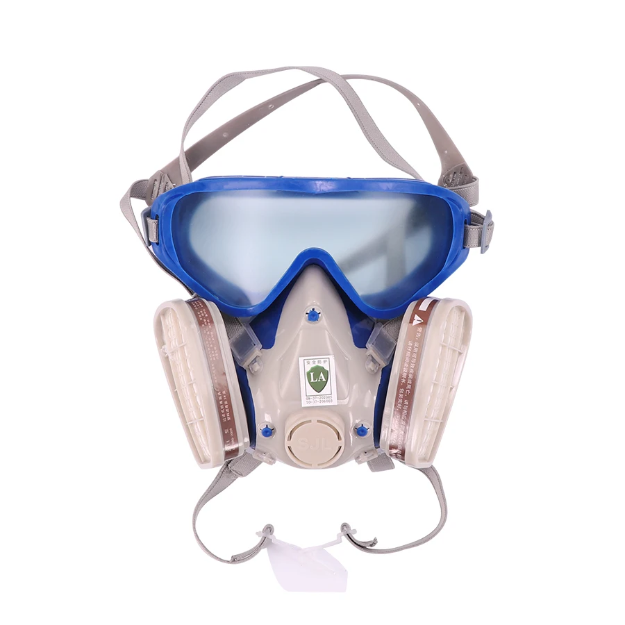 

Dust Mask Full Face Respirator Gas Mask & Goggles Cover Paint Chemical Pesticide Mask Dustproof Fire Escape