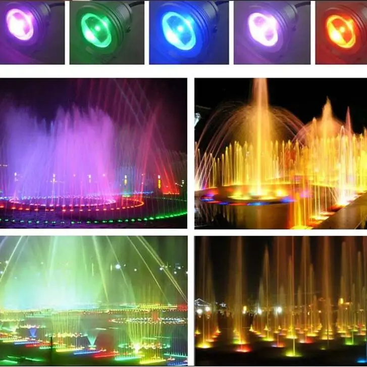 10 W 12 V LED subacuática RGB Led impermeable IP65 iluminación al aire libre fuente Focos led piscina lámpara Lights16 color 10 W 12 V LED subacuática RGB Led impermeable IP65 iluminación al aire libre fuente Focos led piscina lámpara Lights16 color