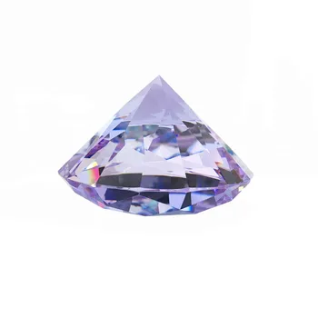 

Attractive Lilac Pendants Diamond Crafts Home Paperweight 60mm 1pcs For Lighting Decoration Big Sales