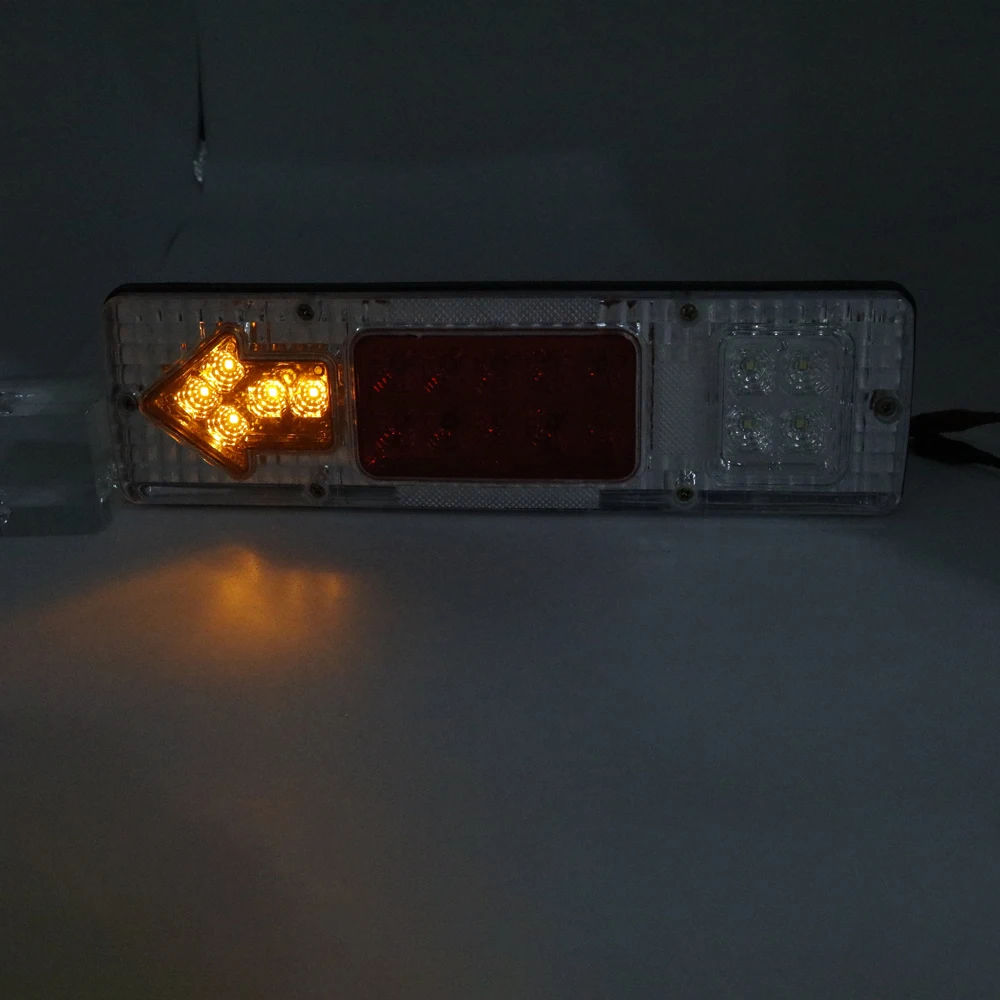1Pair 12V Car Truck Trailer Rear Light Indicator Reverse Van Car Truck Taillight LED Stop Rear Tail Brake Lights Lamps (23)