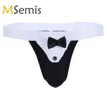 Купальный костюм, мужское нижнее белье, бикини-стринги, трусы, нижнее белье с бантами, нижнее белье, передняя выпуклость, горячая распродажа, сексуальные мужские стринги, трусики