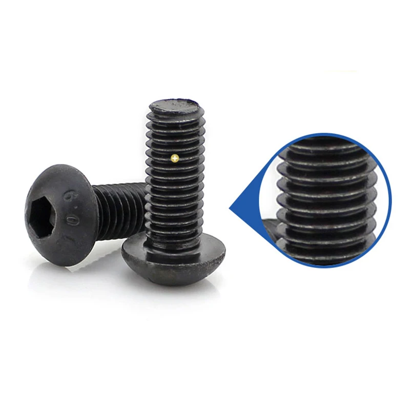 M6x20mm болт с шестигранной головкой черный 50 шт
