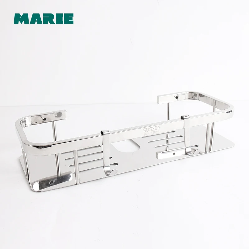 Bathroom Shelf Shower Storage Rack Holder Shampoo Bath Towel Tray Home Bathroom Shelves Single Tier Shower Head Holder
