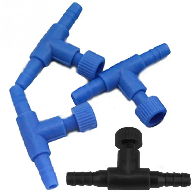 

New Plastic Aquarium Air Pump Control Valves 2 way for 4.0mm air tube Fish Tank Air control Blue/Black Pet Fish Aquatic products