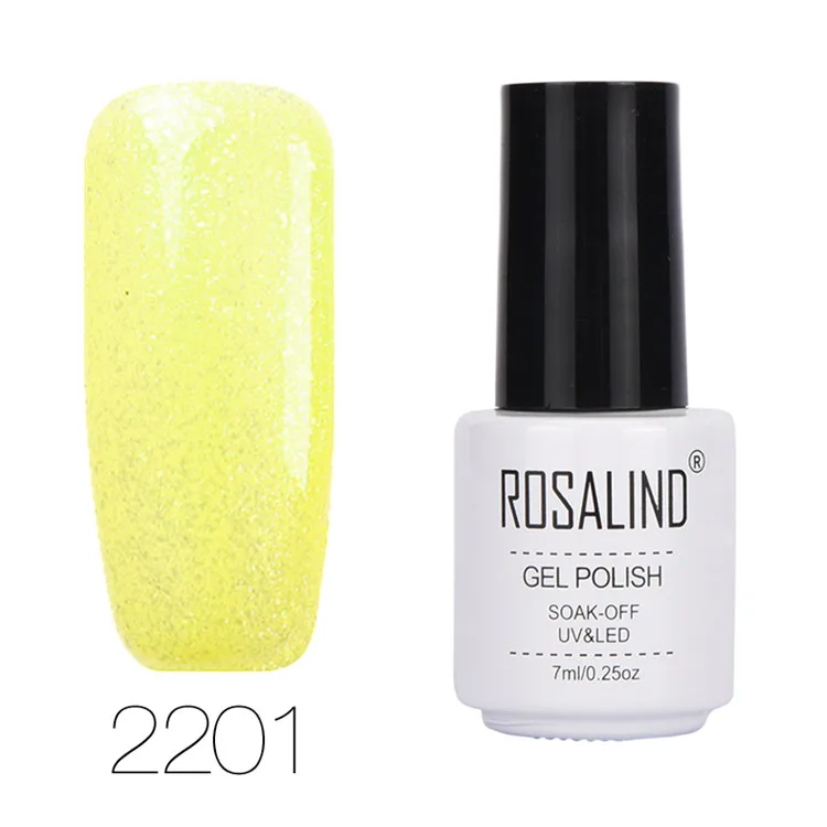 ROSALIND гель 1S 7 мл Алмазная цветная серия Гель-лак для ногтей отмачивающиеся гель-лаки для наращивания ногтей Полировка Дизайн Маникюр - Цвет: 2201