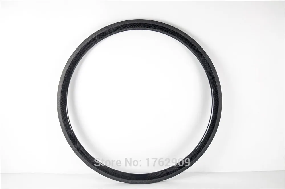 Cheap Brand New 700C 38 50 60 88mm clincher rim Road bike matt 3K UD 12K T800 full carbon fibre bicycle wheels rims 23 25mm width 1