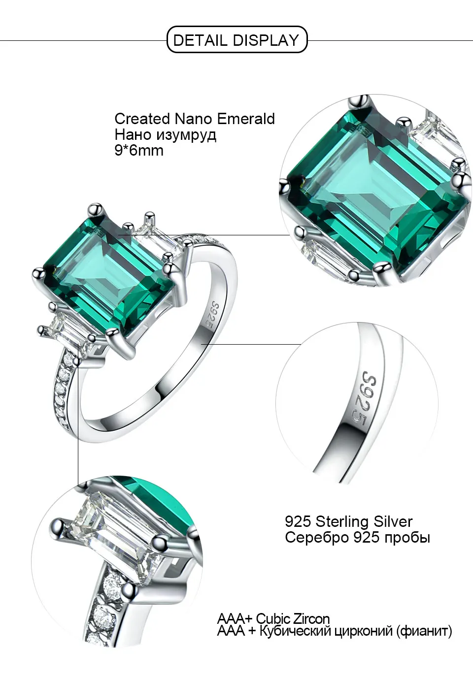 UMCHO-Emerald-sterling-silver-rings-for-women-RUJ078E-1-PC_05