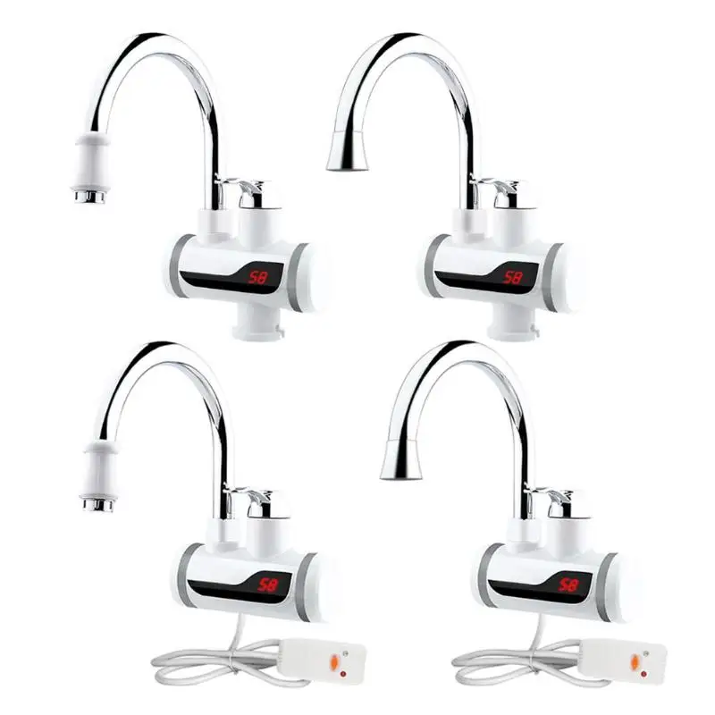 220V 3000W Electric Hot Faucet Water Heater Electric Water Heating Tankless Kitchen Faucet Digital Display Instant Water Tap цена 220V 3000W Electric Hot Faucet Water Heater Electric Water Heating Tankless Kitchen Faucet Digital Display Instant Water Tap цены онлайн