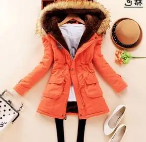 

Jacket new warm winter plus velvet cotton Jackets coats fashion cotton jacket big yards long section of soft open parkas