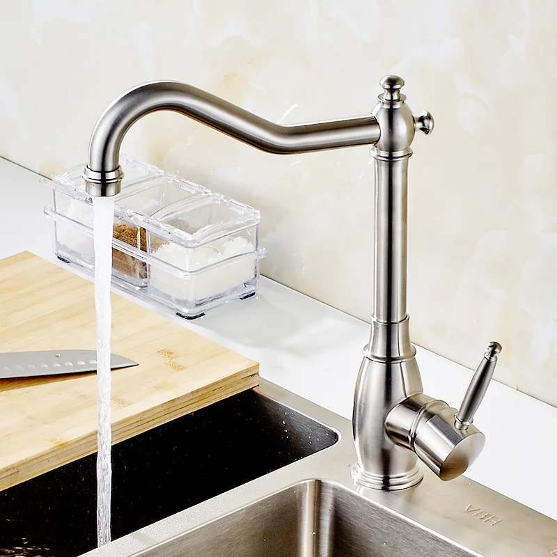 304 Stainless Steel Kitchen faucet Mixer Cold Hot Kitchen Tap Single Hole Water Tap Torneira Cozinha 304 Stainless Steel Kitchen faucet Mixer Cold Hot Kitchen Tap Single Hole Water Tap Torneira Cozinha