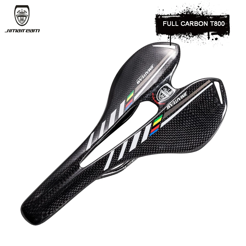 New Carbon Fiber Road MTB Bike Saddle Genuine Leather Cover Black US SELLER