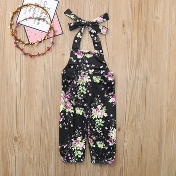 

Boho Style Infant Toddler Kids Baby Girls Floral Sleeveless Romper Suspender Outfits Playsuit Fashion Summer Cute Jumpsuit 5.22