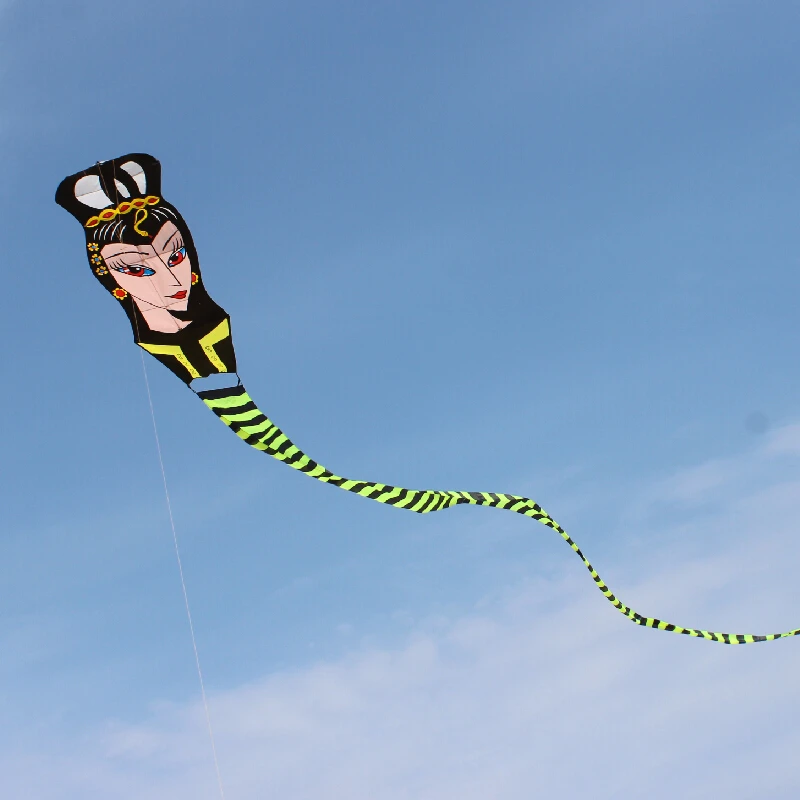 

free shipping high quality 27m large snake kite fabric kite bar line ripstop nylon kite bird windsock kites for adults buggy