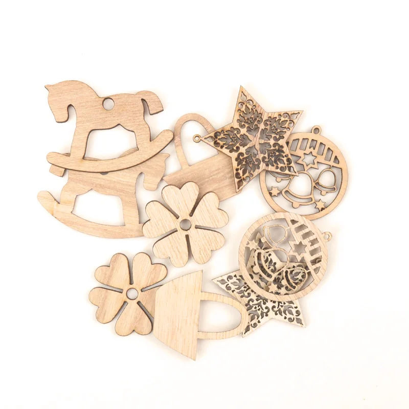 

Wood Horse Basket Pattern Wooden Scrapbooking Collection Craft Handmade Accessory Home Decoration DIY 38-55mm 10pcs MZ197