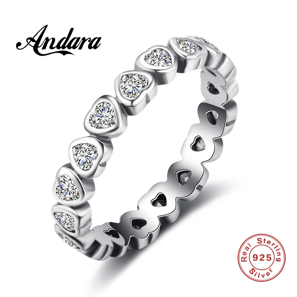 

%S925 sterling silver heart linked ring woman creative personality zircon ring simple tail ring hypoallergenic ring gift