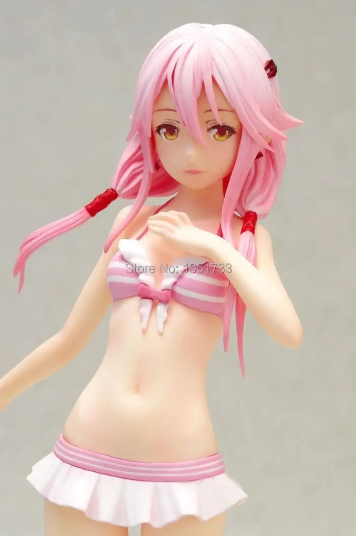 16 см аниме Guilty Crown Yuzuriha Inori Beach Queens Ver. 1/10 ПВХ фигурка сексуальная девушка Коллекционная модель игрушки