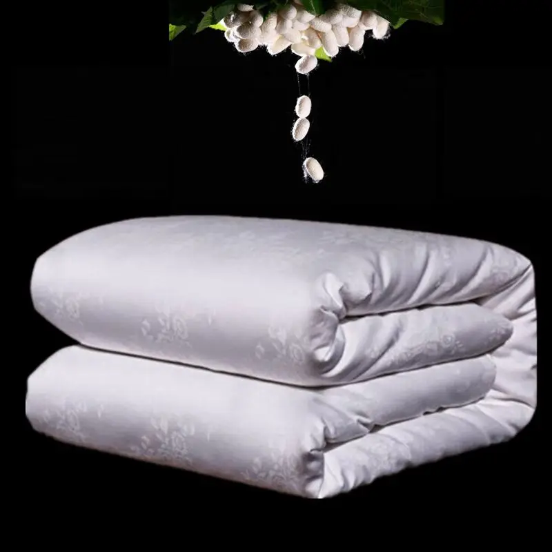 Exquisite Handmade Silk Comforter Natural 100Silk Filler Quilt Winter
