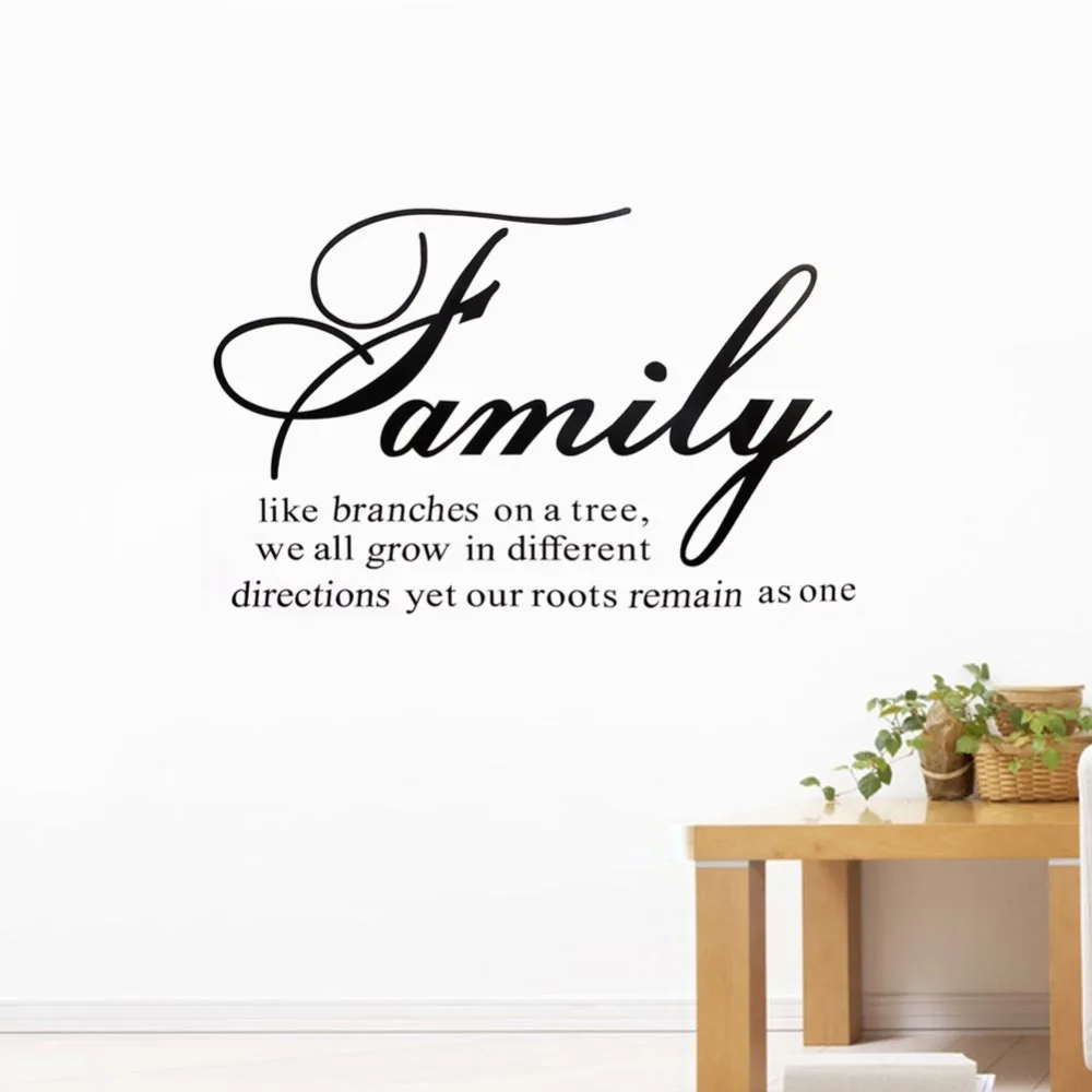 

% family like branches home decor creative quote wall decals zooyoo decorative adesivo de parede removable vinyl wall stickers