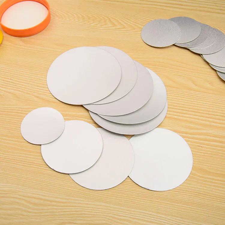 PE ,PET Plastic Medical bottles aluminum foil seals, OD1-5cm, container top cap sealing,food packaging lid cover cap sealer
