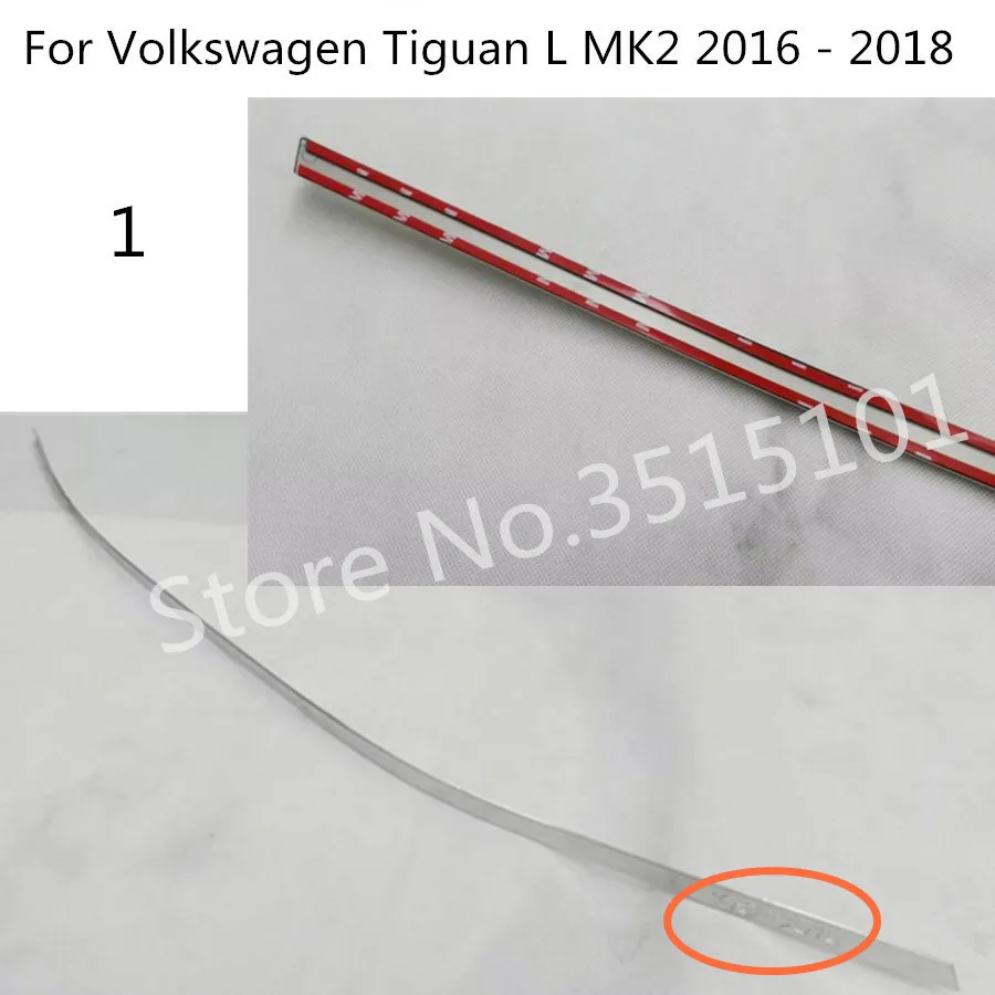 Накладка на заднюю дверь автомобиля задняя рама для Volkswagen VW Tiguan L TiguanL MK2 2016 2017 2018