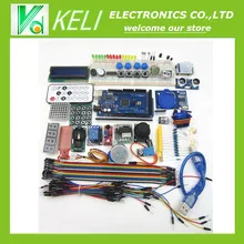 Бесплатная Доставка 100% новый мега 2560 r3 starter kit серводвигатель RFID Ультразвуковой Начиная реле ЖК-ДИСПЛЕЙ для arduino