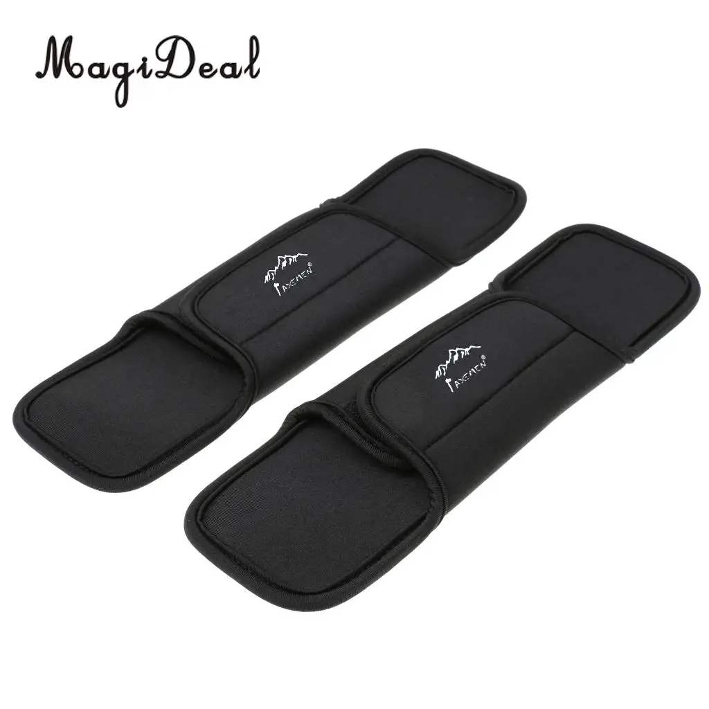 MagiDeal 2x Comfortable Shoulder Waist Belt Strap Cushion Pad Damping Travel Outdoor Backpack Camping Hiking Soft Pad