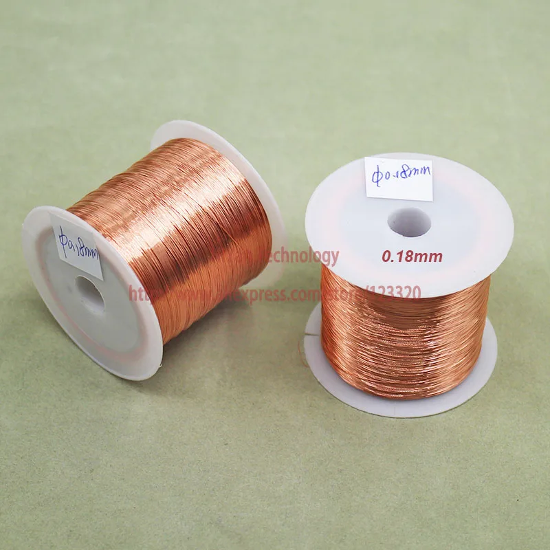 

(100Grams/lot) Polyurethane Enameled Copper Wire Diameter 0.18MM Varnished Copper Wires QA-1/155 2UEW Transformer Wire Jumper