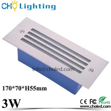 10 шт. Горячая 3 Вт светодиодный лестничный свет 3 Вт светодиодный настенный светильник ночник 12 Вольт 220 В светодиодная лампочка для подножки потолочный светильник для монтажа 170*70 мм