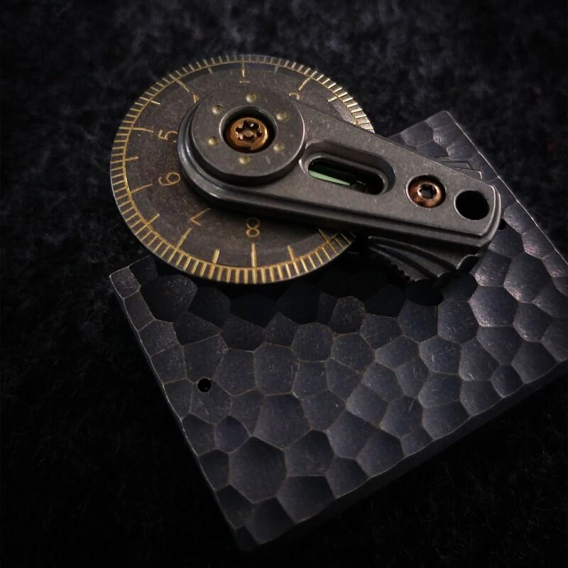 

New Titanium EDC caliper scale ranger finder wheel measuring ruler math survival safety multifunction tools outdoor EDC