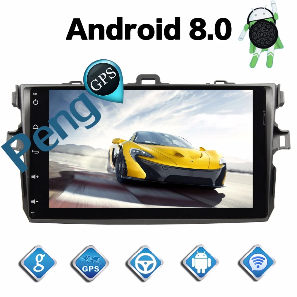 Perfect 4G+32G Octa Core 2 Din Stereo Android 8.0 Car Radio for Toyota corolla 2007-2011 GPS Navigation CD DVD Player Bluetooth 5 Perfect 4G+32G Octa Core 2 Din Stereo Android 8.0 Car Radio for Toyota corolla 2007-2011 GPS Navigation CD DVD Player Bluetooth 5