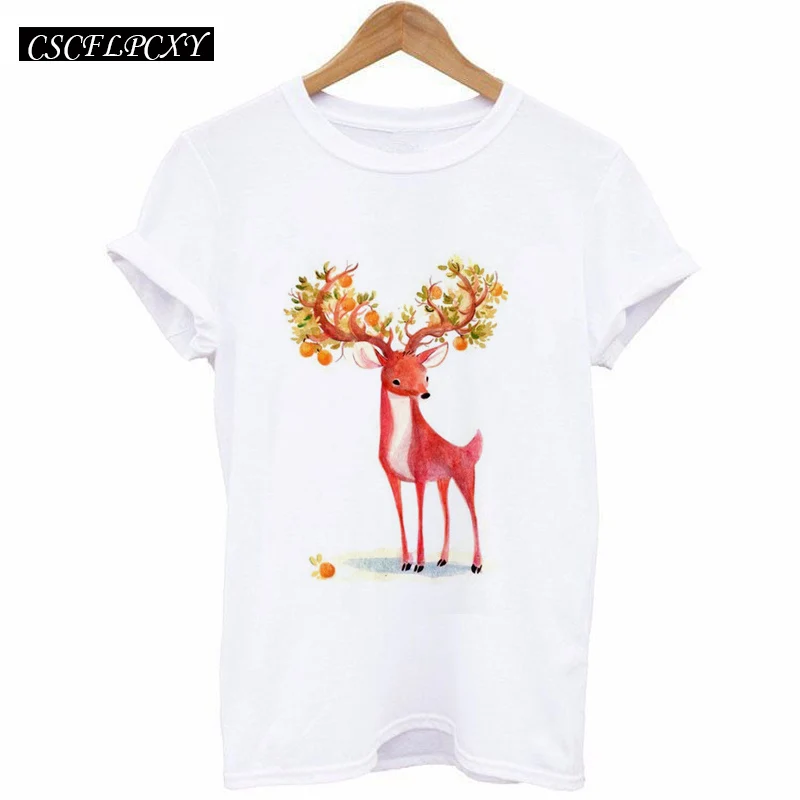 2017 Casual T-shirt Women Tshirt Short Sleeve Kawaii Elephant Print Camisetas Mujer Tops Tee Shirt Female O-neck White Tees HTB1bLCclnnI8KJjy0Ffq6AdoVXaj - 2017 Casual T-shirt Women Tshirt Short Sleeve Kawaii Elephant Print Camisetas Mujer Tops Tee Shirt Female O-neck White Tees