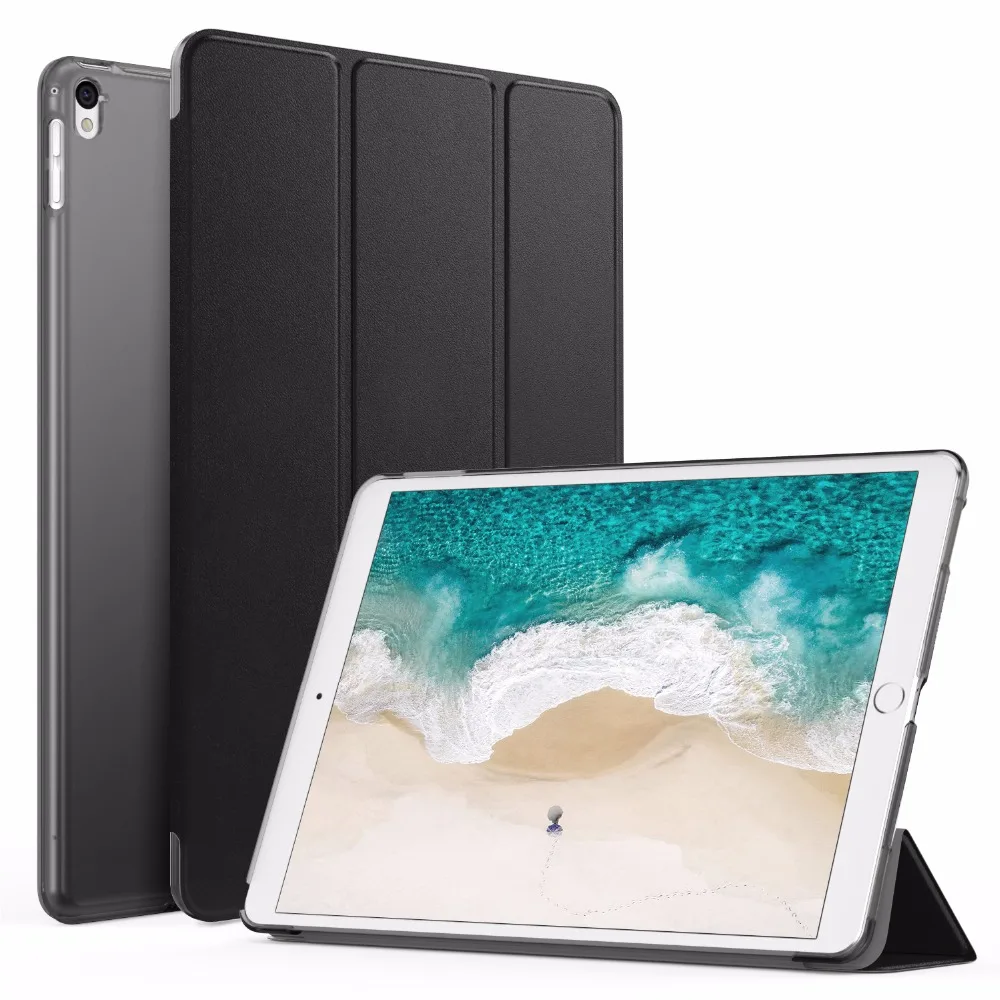 Capa para Ipad Capa com Translúcido Protetor de Volta para Apple Fino Leve Inteligente Escudo Suporte Fosco Novo Ipad Pro 12.9